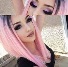 Pink Fade Hair Purple Violet Red Cherry Pink Bright Hair Colour Color Coloured Colored Fire Style Curls Haircut Lilac Lavend Bright Hair Hair Styles Pink Hair