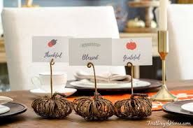 I'm currently using my card holders to display. How To Make Easy Pumpkin Place Card Holders For Fall
