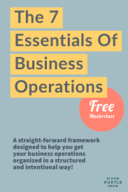 From Hot Mess Express To Smooth Operations The 7 Essentials Of Business Operations Bloom Hustle Grow In 2020 Online Business Tools Small Business Strategy Small Business Tips