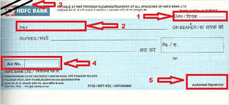 How To Write A Cheque In India