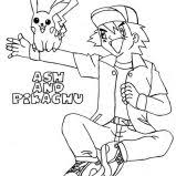 Pokemon pikachu coloring pages line and friends print tree free. Ash Ketchum And Pikachu Best Friend Forever On Pokemon Coloring Page Coloring Sky