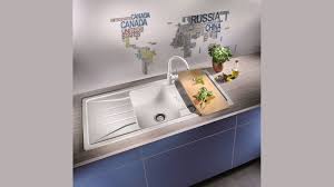 Undermount sinks are attached below the countertop, creating a flat, seamless appearance that will please those with more modern sensibilities. Buy Blanco Silgranit 26l Double Bowl Inset Sink With Drainer White Harvey Norman Au