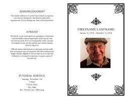 Funeral program booklet template in psd. 47 Free Funeral Program Templates In Word Format á… Templatelab