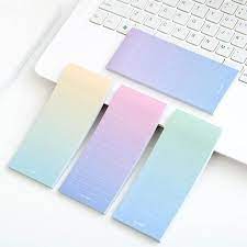 gradient skinny sticky notes pack sticky notes sticky cute stationery