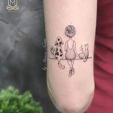 tattooedgirls tattoo tattoos inked tattooed ink inkedgirls girlswithtattoos art tattooartist tattooart cat and dog tattoo tattoos minimalist tattoo