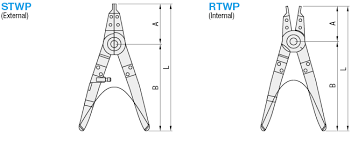 retaining ring pliers misumi misumi usa