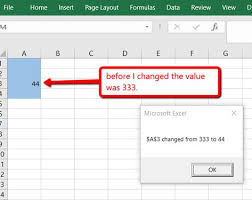 How To Run A Macro When Cell Value Changes In Excel Vba