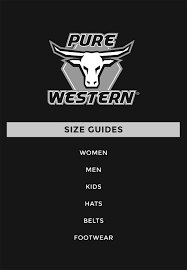 Pure Western Sizing Chart Clermont Agencies