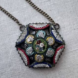 Vintage Italian heritage necklace, AI generated