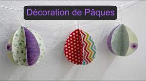 Pensez à remercier l'auteur de cette image. Oeuf En Papier Decoration De Paques Youtube