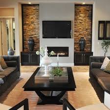 Interior Rock Design Ideas Pictures Remodel And Decor Contemporary Living Room Design Contemporary Living Room Stone Walls Interior