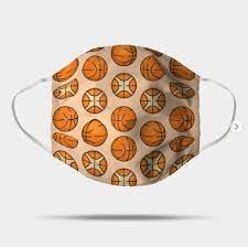 Basketball Pattern Mask Designed And Sold By Lents Things To Sell Mask Design Pattern