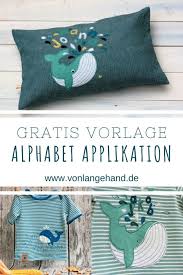 Nach der applikationsvorlage monstazzz 2d appliqués designs are great not only for embellishing. Alphabet Applikation Vorlage Freebie Von Lange Hand Shop Von Lange Hand Shop