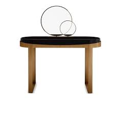 Items can connect through similar color, style, shape, or theme. Contemporary Dressing Table Aldrich Porus Studio Lacquered Wood Brushed Brass