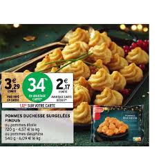 Offre Pommes Duchesse Surgelees Findus Chez Intermarche
