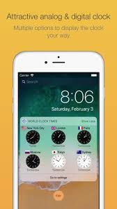 Ios World Clock Time Zones Widget 99c To Free World Clock Free Amazon Products World