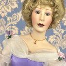 The Amethist Gemmstone collection. Porcelain doll The Franklin Mint