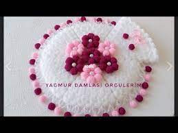 Ponponlu Kese Lif Yapimi Yagmur Damlasi Orgulerim Youtube Crochet Hats Crochet Diy