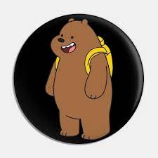 Grizzly We Bare Bears Pin Teepublic Ursos Urso Tema