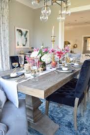 A Rustic Elegant Thanksgiving Zdesign At Home Grey Dining Tables French Farmhouse Dining Table Dining Table Rug