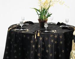 Black And Gold Tablecloth Black Gold Stars Table Cloth Gold Stars Black Star