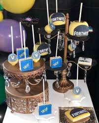 Fortnite Birthday Party Table Decor Ideas Fortnitebirthdayparty Secblog Info Dessert Table Birthday Candy Birthday Party Birthday Party Snacks