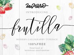 Maybe the final execution needs a touch of typographic magic to communicate your message more effectively. Download Frutilla Script Download Font Otf Ttf