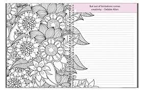 New and exciting journal pages are being added all the time. Amazon Com School Datebooks Adult Coloring Journal An Adult Coloring Journal With Inspirational Quotes Spiral Bound 6 25 X 9 No Name Paper Co Toys Games