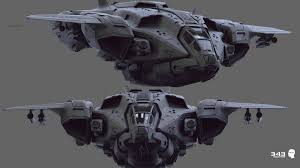 Artstation Pelican Halo 2 Anniversary Cki Vang Halo Ships Spaceship Art Concept Ships