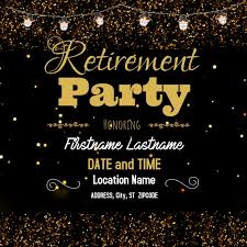 Right click on the image to save to your computer. Retirement Party Template Postermywall