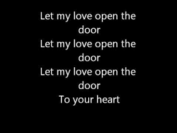 Let My Love Open The Door Lyrics Let It Be My Love Lyrics