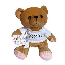 Cherished Teddies I Need You White T-shirt Plush Teddy Bear by Artist Priscilla  Hillman # 505390