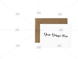 A2 Card Mockups With Kraft Envelope Kraft Envelopes Create Your Own Background Cards