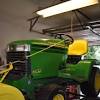 The 42 thrower would fit,i'm not sure of the numbering but there were two different frames.one was a straight frame we have a john deere lx188 with a single stage 42 snow blower. 1