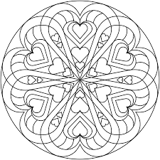 Cuore In Un Cerchio Disegni Di Cuori Mandala Significato Simbologia Pagine Da Colorare Per Adulti Pagine Da Colorare Mandala Disegni Da Colorare