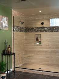 The trend of contemporary bathroom designs is scaled down, minimalist, highlighting warm, earthy tones. Natural Stone Bathroom Ideas Modern Bathroom Detroit By Re Bath Detroit Houzz