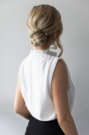 This casual updo hairstyle for long hair is super easy if you can twist your hair. Easy Updo Hairstyle Long Medium Hair Wedding Prom Bridal