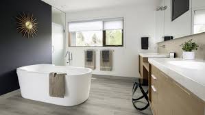 This diy painted linoleum bathroom floor was an inexpensive fix for our outdated master bathroom. What Is The Best Flooring For Bathrooms Tarkett Tarkett