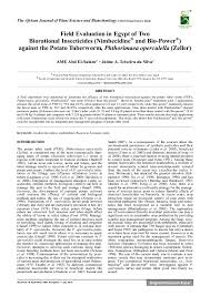 Evaluating potential of genes moving to other plants. Field Evaluation In Egypt Of Two Biorational Insecticides Nimbecidine And Bio Power Against The Potato Tuberworm Phthorimaea Operculella Zeller Global Science Books Academia Edu