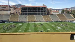 folsom field section 218 row 51 seat 8 colorado