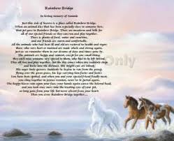 Before one enters into it). Rainbow Bridge Poem Loss Of Pet Personalized Dog Cat Animal Horse Memorial On Popscreen