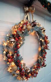 Hang A Large Wreath On Your Garage Door From The Home Depot Style Challenge And Pam Large Christmas Ornaments Outdoor Christmas Wreaths Christmas Decorations