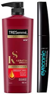 Tresemmé keratin smooth shine serum, with keratin and marula oil from africa, gives you 5 smoothing benefits in 1 system, for hair that's silky smooth but still full of natural movement. Buy Tresemme Keratin Smooth Shampoo 580ml And Lakme Eyeconic Lash Curling Mascara Black 9ml Online At Low Prices In India Amazon In