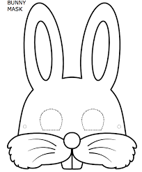Bunny mask coloring pin by martina cvetan on maškare crafts masks mask. Pin On March