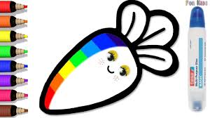 Havuc Cizimi Ve Pariltili Boyama Akn Kids House In 2020 Carrot Drawing Kids House Kids