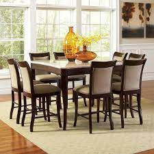 Your dining space just got more exciting with the sleek and chic styling of the donovan collection made by powell. Swenson 9 Piece Dining Set Counter Height Dining Table Set Dining Table In Kitchen Dining Table