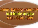 Jika dibalik akan menjadi mantap. Arti Kode Angka 831 530 599 Dan 4646 Dalam Kamus Kata Kata Gaul 2021 Dan Kamus Bahasa Gaul 2021 Tribun Pekanbaru