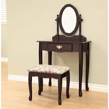 Queen Annie 3 Piece Espresso Brown Bedroom Vanity Set Vanity Set Bedroom Vanity Set Vanity Table Set