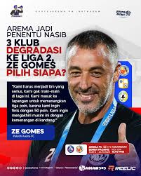 Memang, saat ini, PSS dan Barto yang berada di zona merah dengan 31 poin,  tapi hanya tertinggal dua angka dari Semen Padang di peringkat 15. Artinya,  jika Arema mampu mengalahkan Semen Padang,