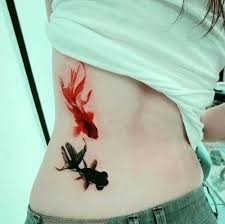 Belly Koi Fish Tattoos Koi Baligi Dovmeleri Bel Dovmeli Kadin Koi Baligi Dovmesi Koi